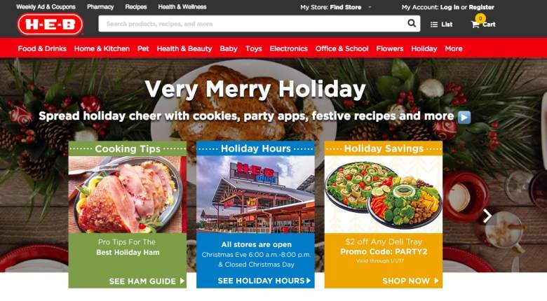 HEB Hours on Christmas Eve &amp; Day 2017 | Heavy.com