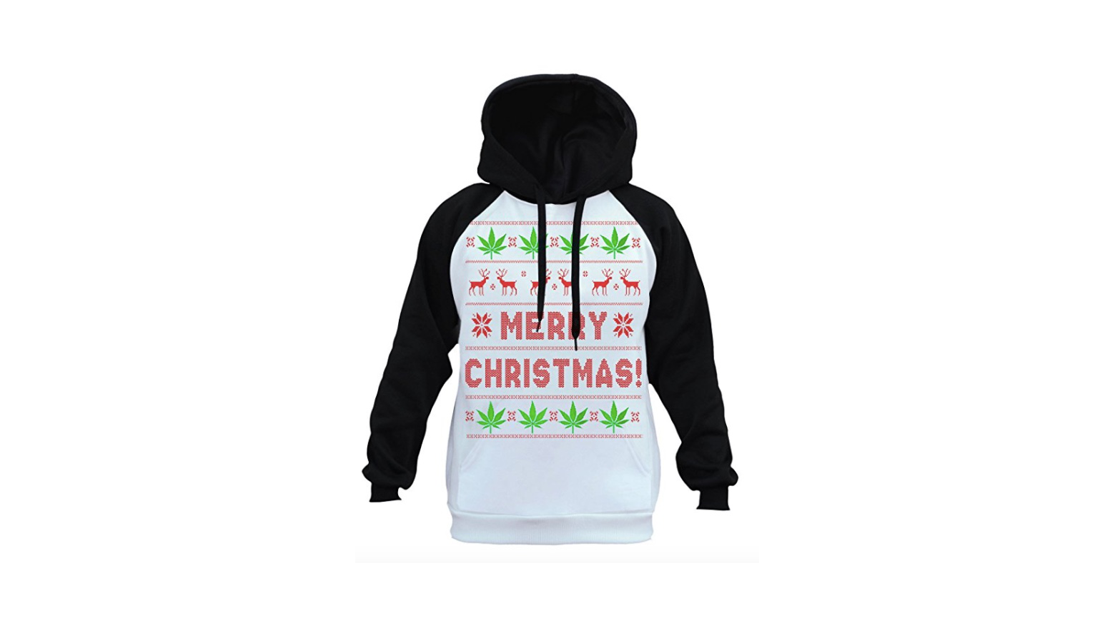 christmas weed hoodie