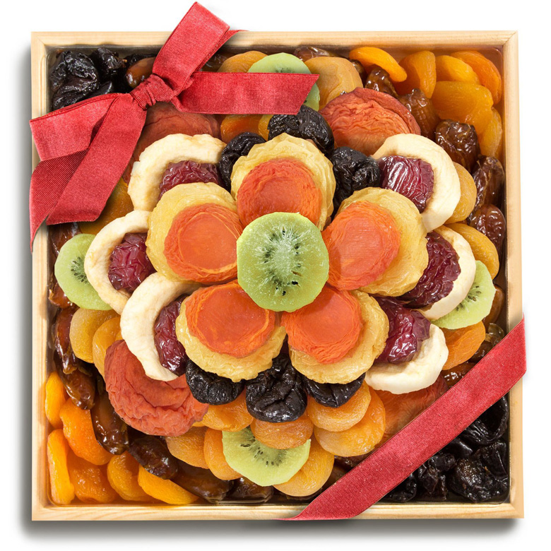 Top 5 Best Healthy Gift Baskets Heavy Com   Sweet Bloom Dried Fruit Deluxe Basket 