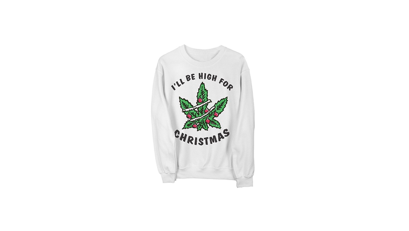 weed xmas sweater