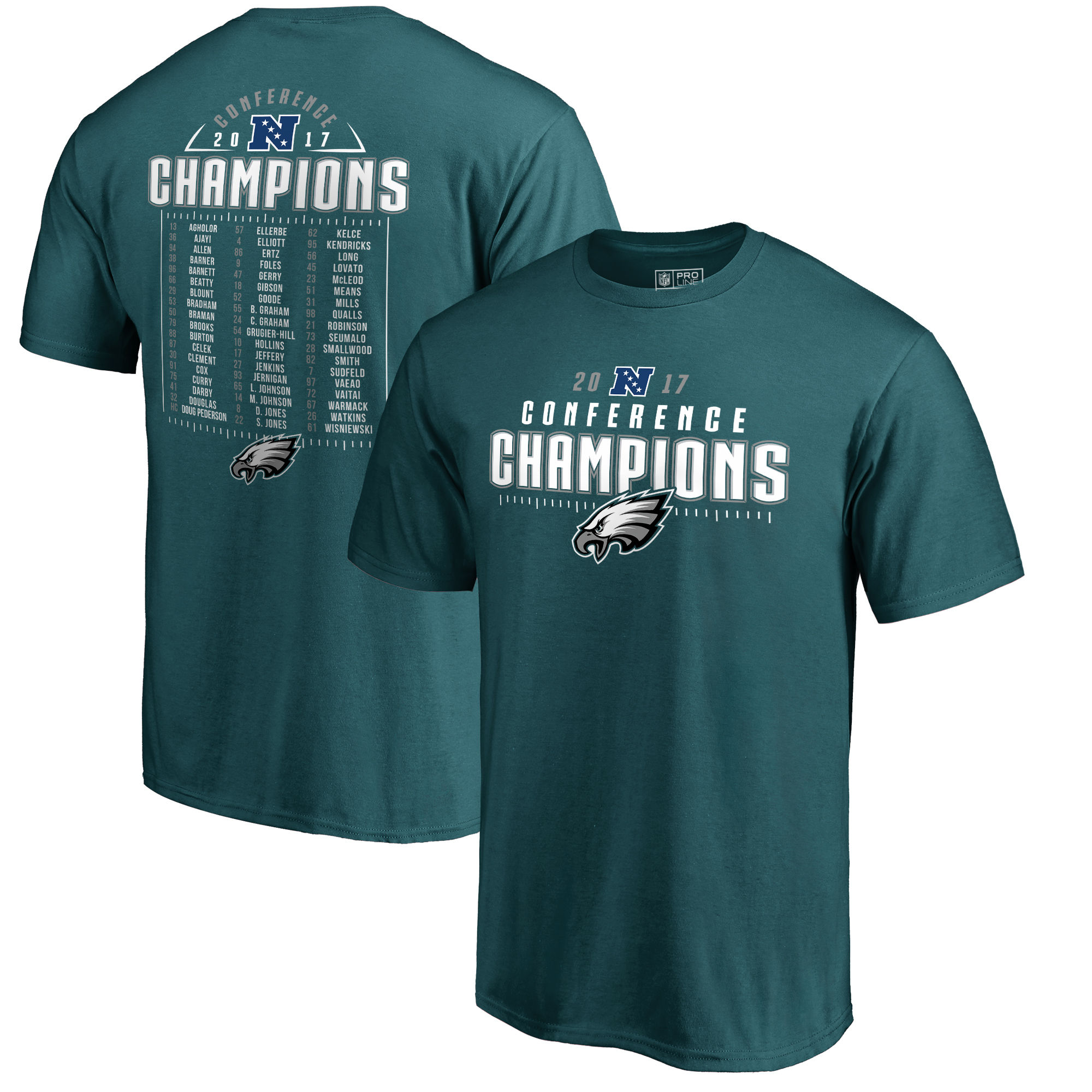 Philadelphia Eagles NFC Champions Gear & Apparel 201718