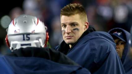 Rob Gronkowski Takes Huge Hit Against Jaguars