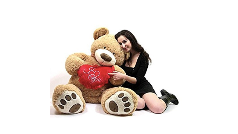 63'' Giant Valentine TEDDY BEAR Plush Toy Birthday Doll Gift Sweater Hot 2019 