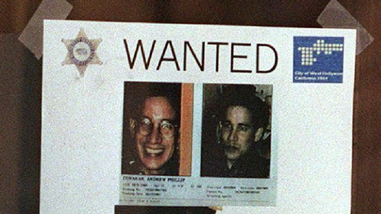 Andrew Cunanan Wanted Poster, Versace Killer Andrew Cunanan