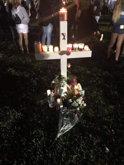 Helena Ramsay, Candlelight vigil, school shooting victim