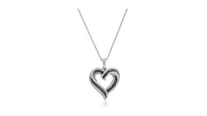 Diamond heart necklace, valentine’s day necklace, valentine's day jewelry