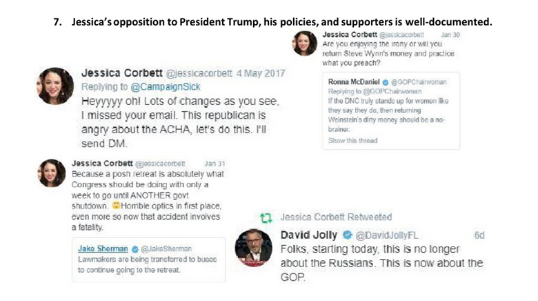 Jessica Corbett tweetů