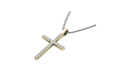 diamond cross necklace, gold cross necklace, women's cross necklace