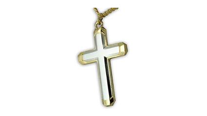 gold and silver cross necklace, men’s cross necklace, cross necklace for men