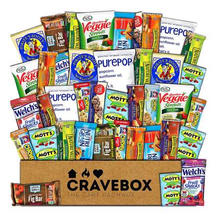 CraveBox full of snacks