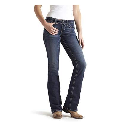 mid rise boot cut jeans