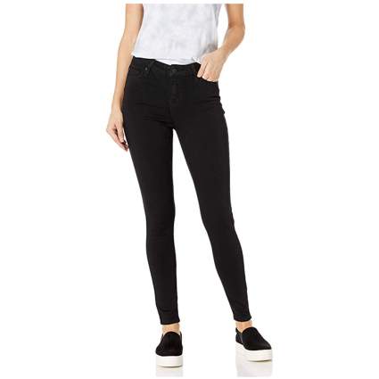 stretchy mid rise skinny jeans