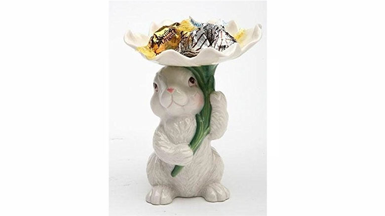 Cosmos Fine Porcelain Bunny Candy Candle Holder