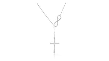 Silver Cross necklace, women's cross necklace, cross necklaces for women
