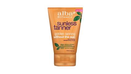 alba sunless tanner, organic self tanner, natural self tanner