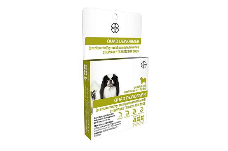 product image for bayer quad chewable dewormer