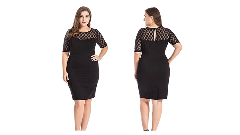 black outfits for plus size ladies