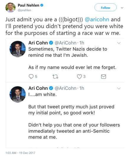 Paul Nehlen, anti-Semitic tweets