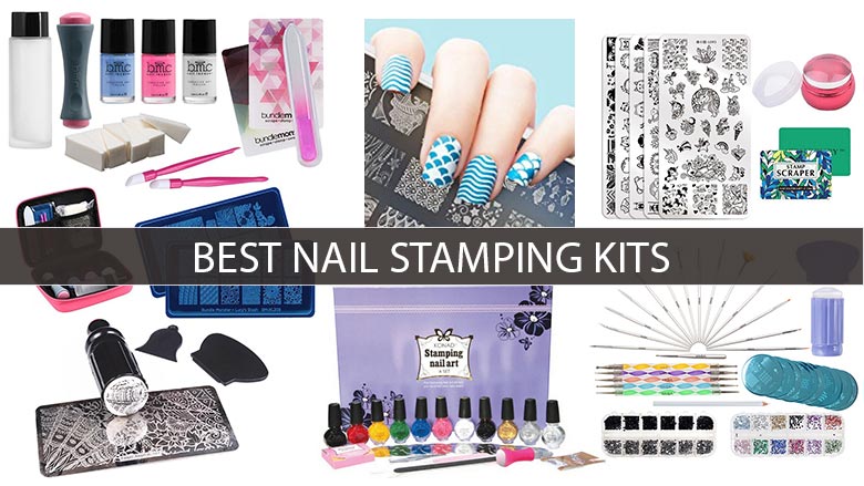 US 5~10 Pcs Nail Stamper Kit DIY Nail Art Stamp French Tips Tools with  Scrapper | eBay