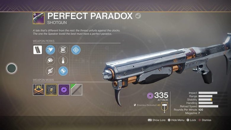 Destiny 2 Perfect Paradox