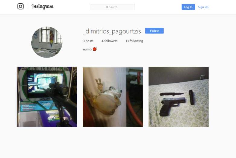 Dimitrios Pagourtzis instagram