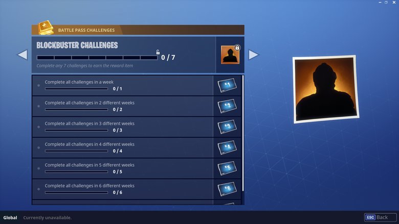 Fortnite Blockbuster Challenges