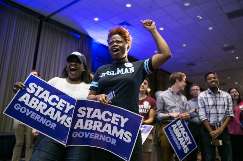 stacey abrams supporters