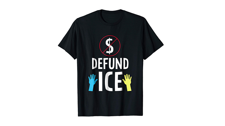 black defund ICE protest shirt