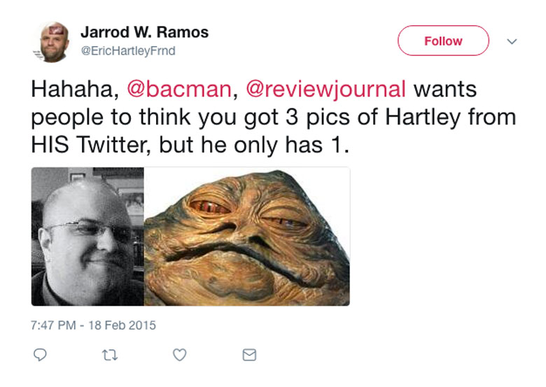 Eric Hartley Jarrod Ramos