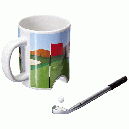 golf putter coffee mug