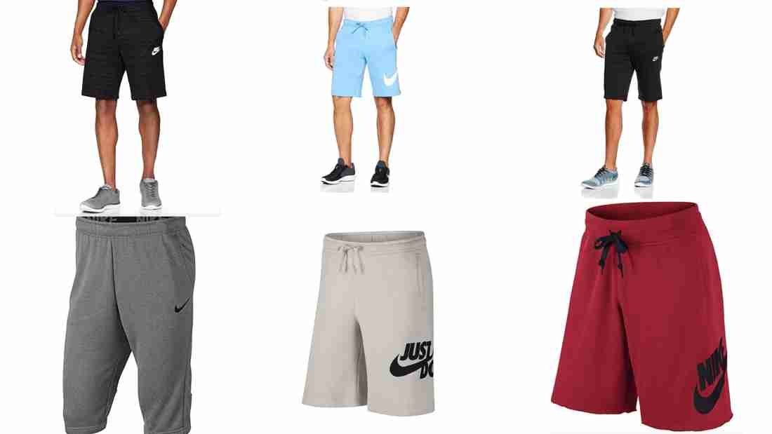 nike sweatpant shorts men