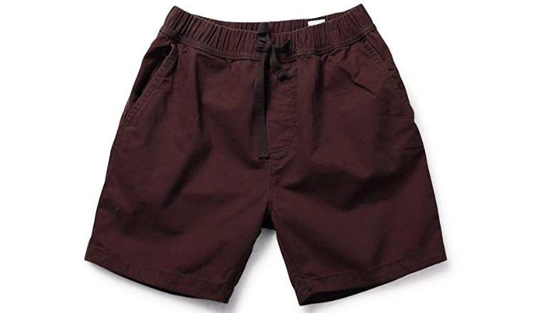 mens burgundy cargo shorts