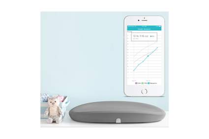 smart changing pad and baby scale
