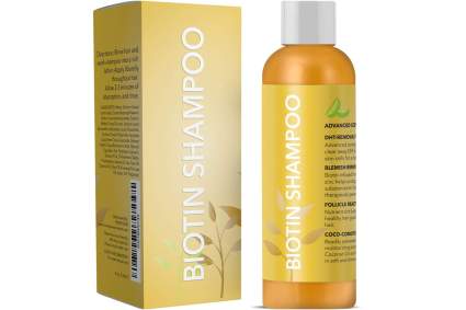 Yellow Honeydew biotin shampoo bottle
