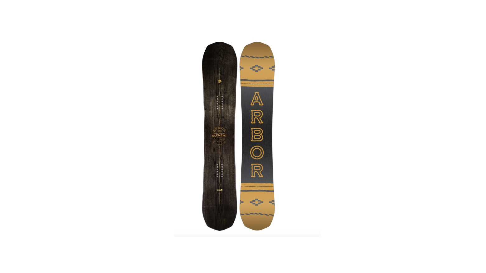 arbor element black snowboard 2018