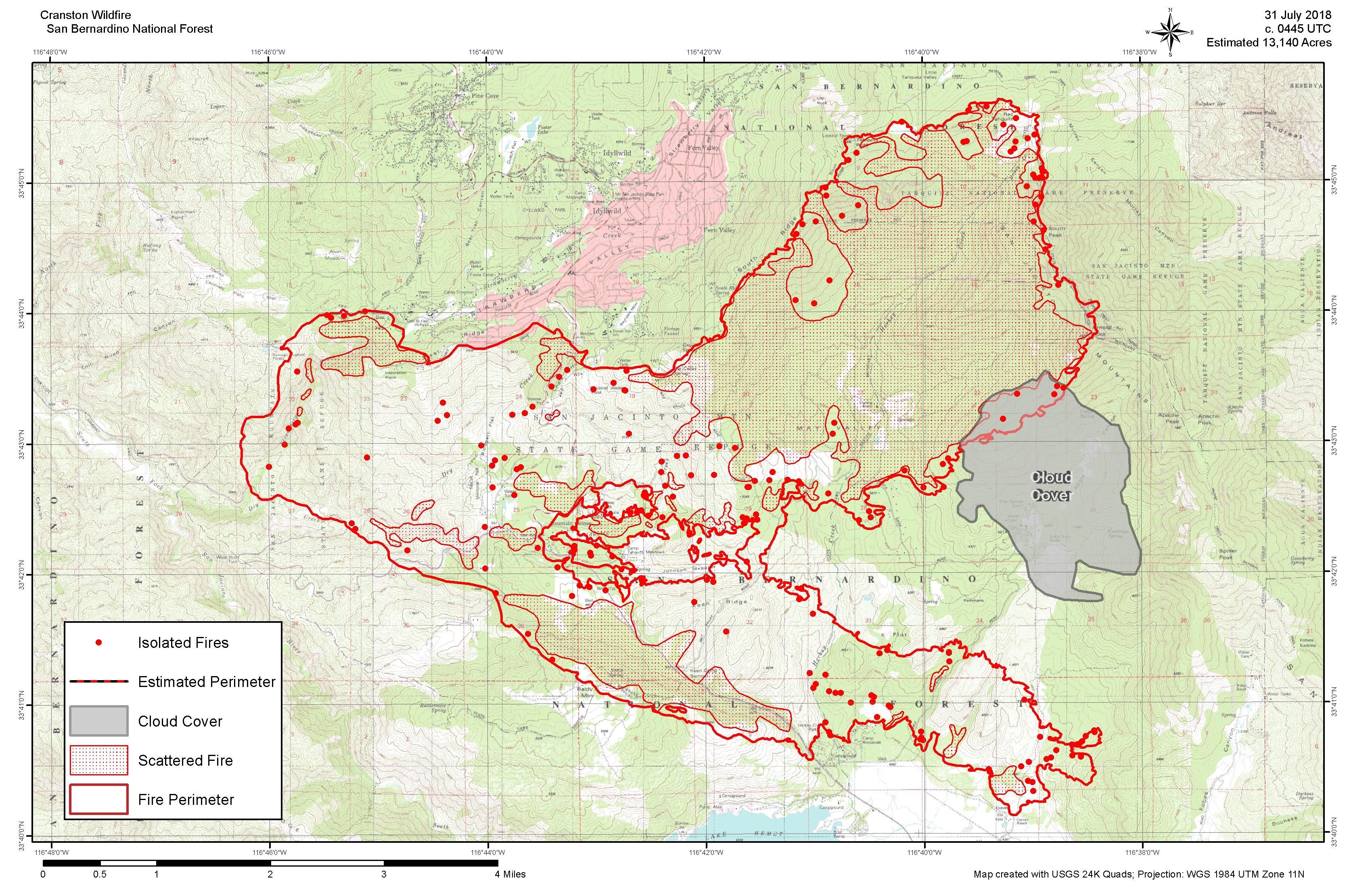 Google California Wildfires Map