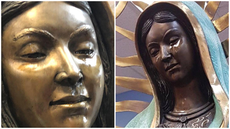 Is A Virgin Mary Statue Crying Olive Oil In Hobbs Nm 9865