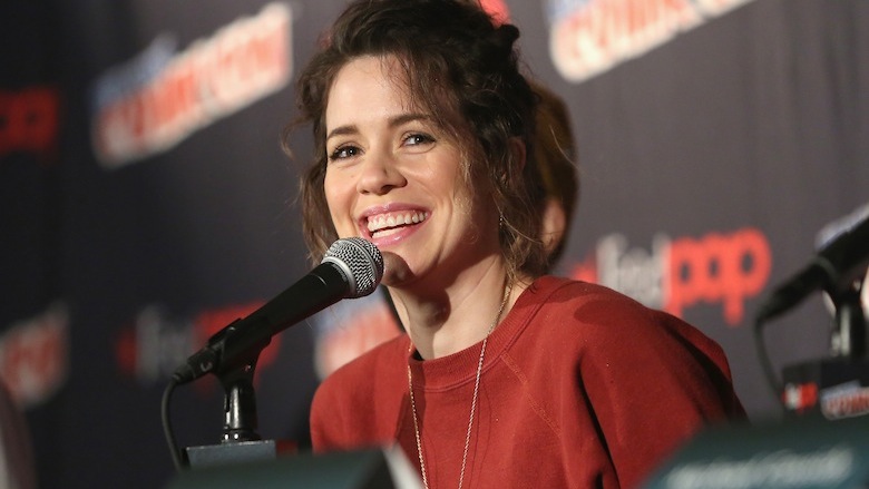 Alice Wetterlund at a panel.