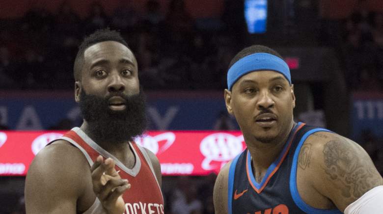 carmelo anthony, rockets roster starting lineup