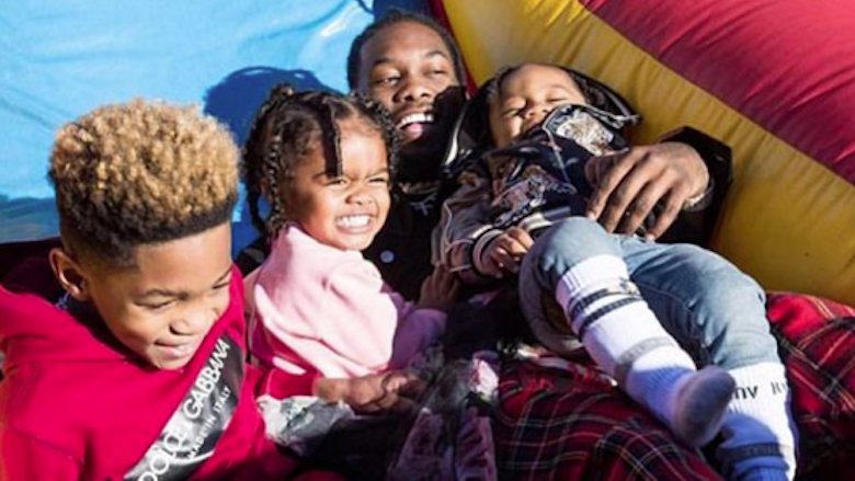 Offset and his children.