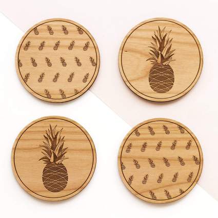 pineapple coasters