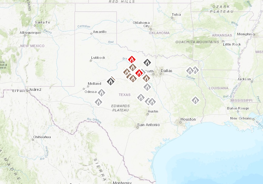 Texas Fire Map List of Fires Near Me Today