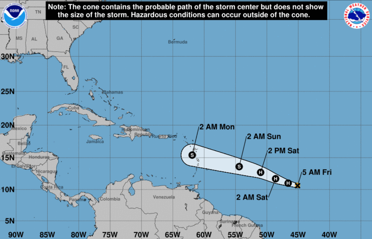 Will Hurricane Beryl Hit Florida Projected Track Forecast   Screen Shot 2018 07 06 At 8 20 46 Am 