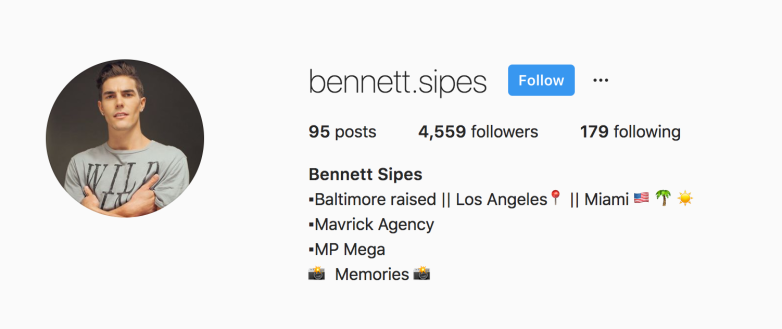 Bennett Sipes Instagram