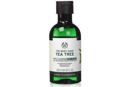 The Body Shop tea tree body wash bottle