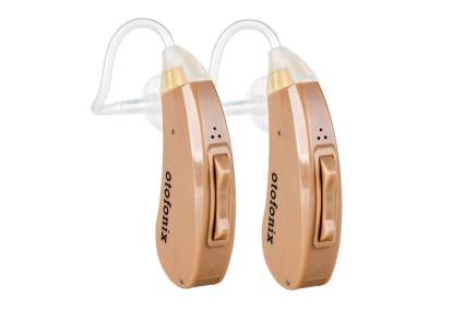 Encore Premium Hearing Amplifier with Telecoil and Adaptive Dual Directional Microphones to Improve Background Noise Reduction+Feedback Canceling to Aid Hearing Otofonix