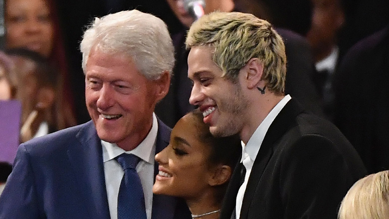 Pete Davidson Ariana Grande Bill Clinton