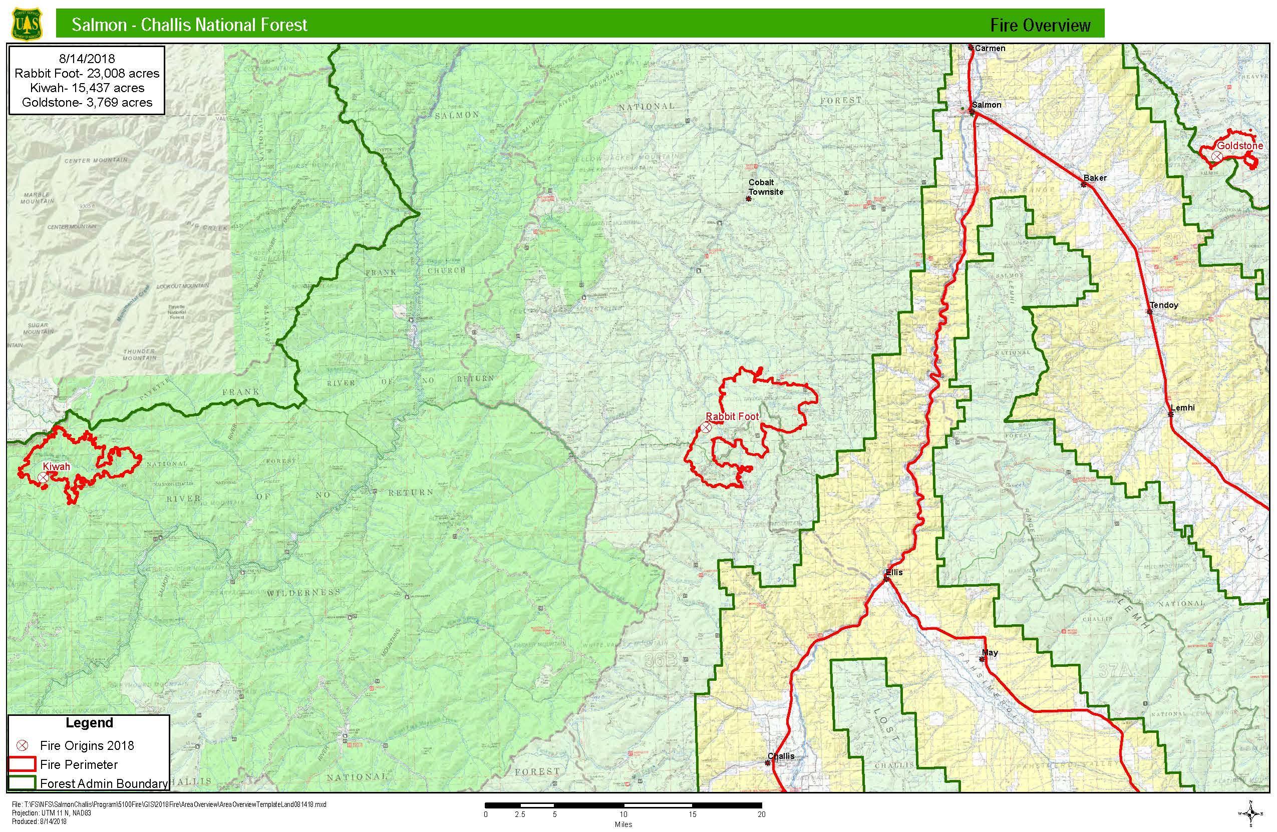 Idaho Fire Map Track Fires Near Me Right Now [August 14]