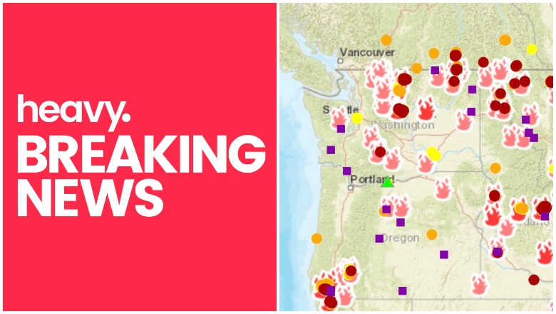 Oregon Washington Fire Maps Fires Near Me August 19 Heavy Com