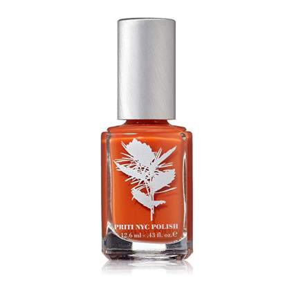 Pumpkin orange nail polish